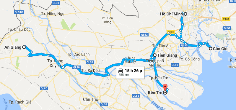 My Tho – Ben Tre – The Upper Mekong River (full day trip)